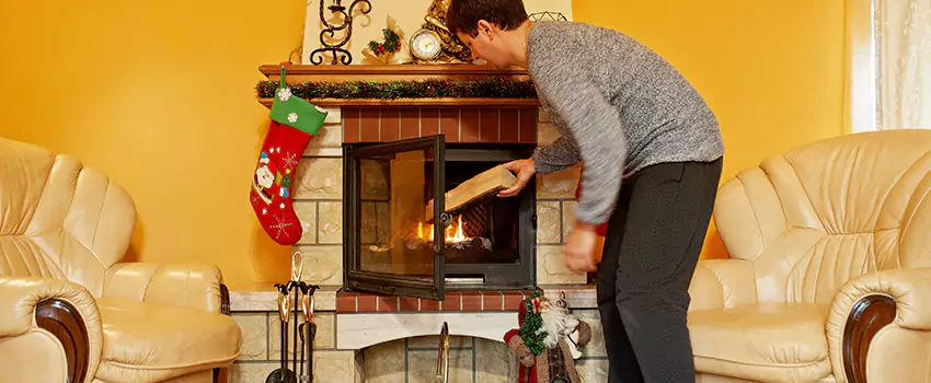 Rusted Metal Fireplace Restoration in Greenfield, Indiana