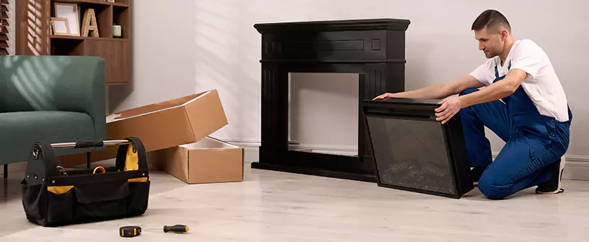 Old Rusted Metal Fireplace Repair And Replacement in Greenfield, IN